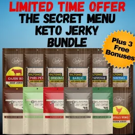 🤫 Secret Menu Keto Jerky Bundle   3 FREE Bonuses!
