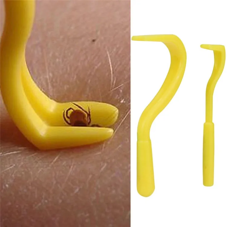2 PCS Pet Catcher Flea Clipper Animal Deworming Pull Hard Tick Extractor Cats and Dogs Lice Scavenging Flea Hook