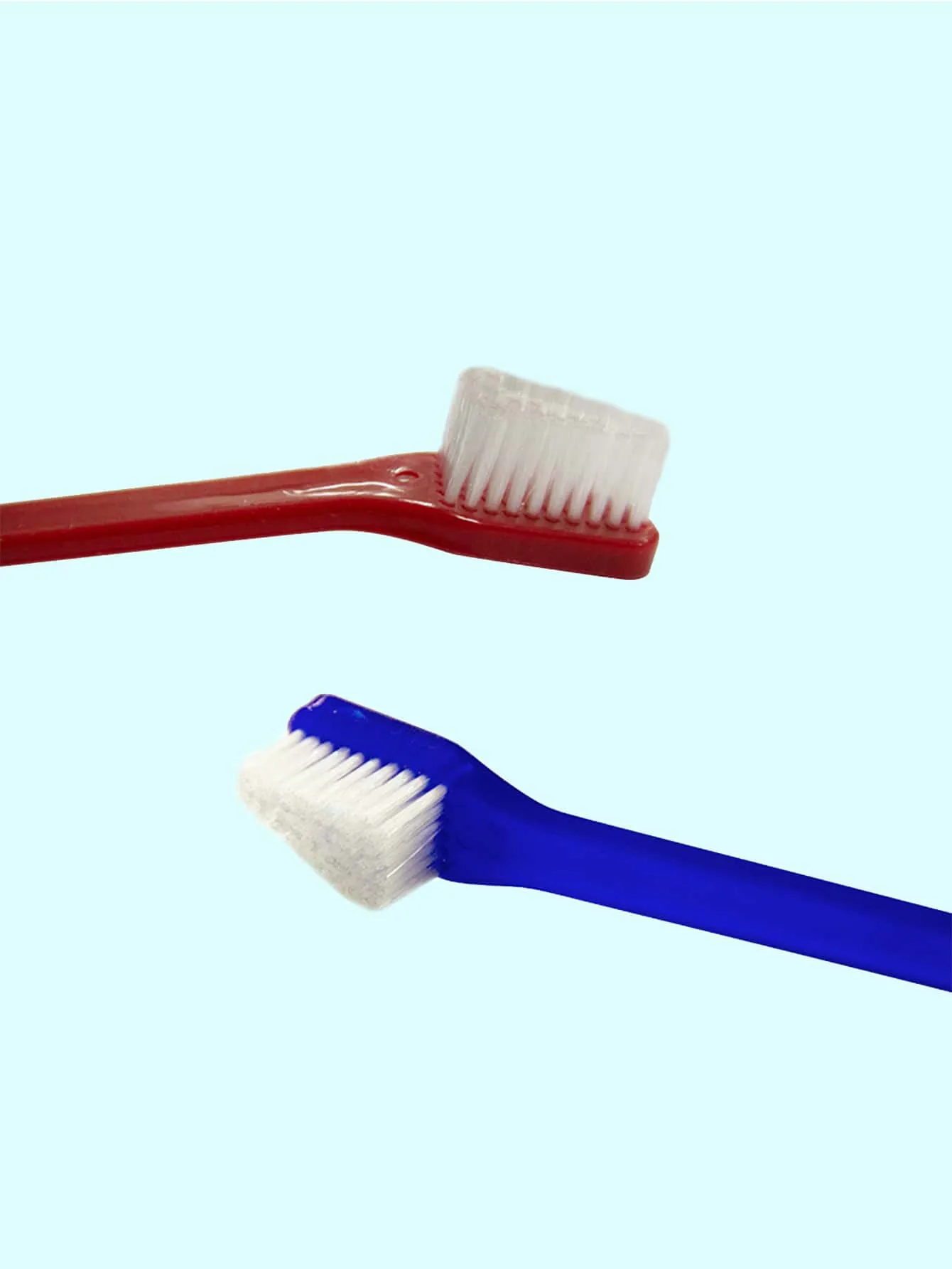 2pcs Double Head Random Color Pet Toothbrush