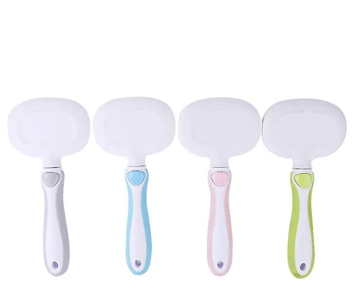 2Pcs green pet Hair Removal Comb soft Silicone Massager comb AZ21731