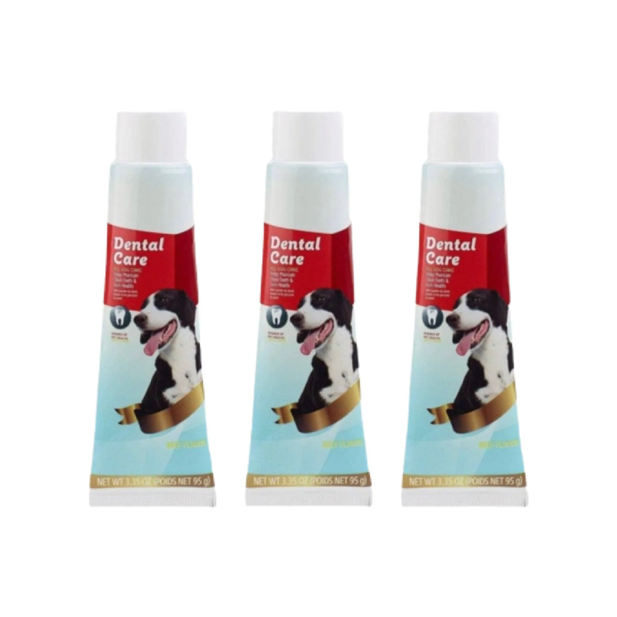 3-Pack Beef Flavored Dog Toothpaste