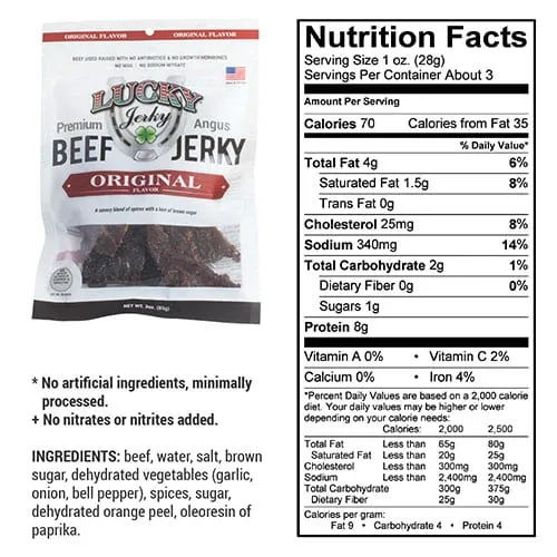 3oz Original Slab Jerky