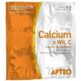APTEO CALCIUM C orange flavor film x 12 effervescent tablets, calcium supplements