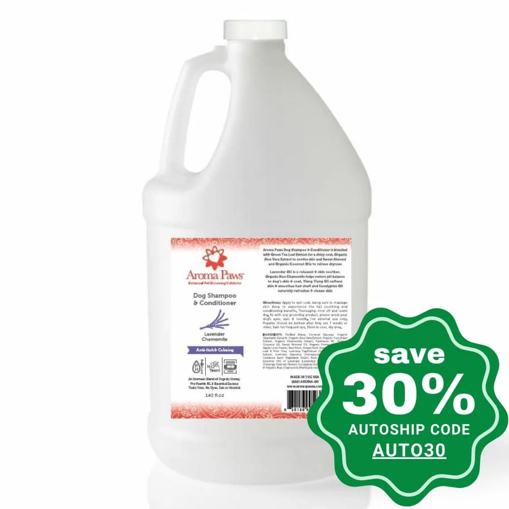 Aroma Paws - Dog Shampoo & Conditioner - Lavender Chamomile - 1GAL