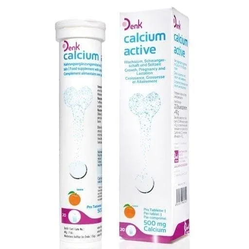 CALCIUM ACTIVE, calcium carbonate 500 mg effervescent tablets