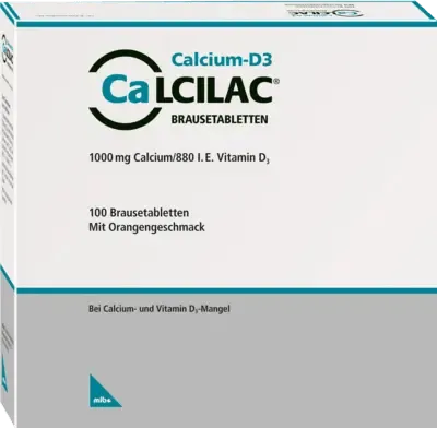 Calcium carbonate, colecalciferol, CALCILAC effervescent tablets