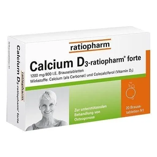 CALCIUM D3-ratiopharm forte, calcium carbonate, cholecalciferol, vitamin D3
