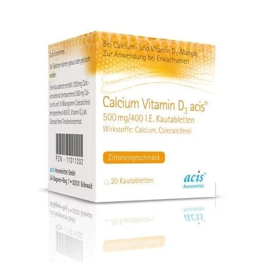 CALCIUM VITAMIN D3 acis, chewable tablets