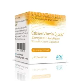 CALCIUM VITAMIN D3 acis, chewable tablets