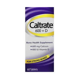 Caltrate 600 D Bone Health Supplement 60 Tablets