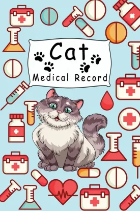 Cat Medical Record: Cute Cats Shots Record Card Kitten Vaccine Book, Vaccine Book Record Cats Medical Perfect Gift for Cat Owners and Lovers Prevent forgot important date (vaccination record book) Paperback  Large Print, January 12, 2020