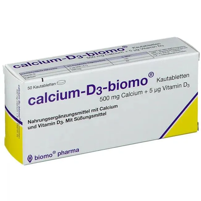 Chewable calcium uk, CALCIUM-D3-biomo chewable tablets 500 D