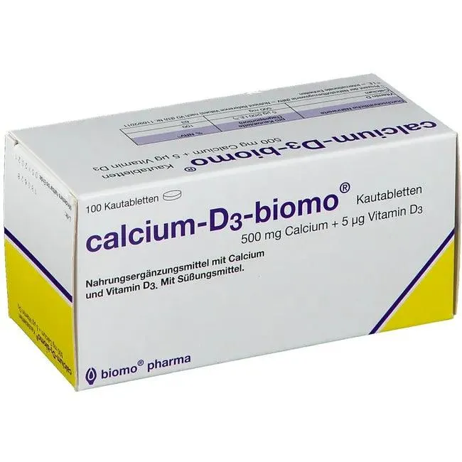 Chewable calcium uk, CALCIUM-D3-biomo chewable tablets 500 D