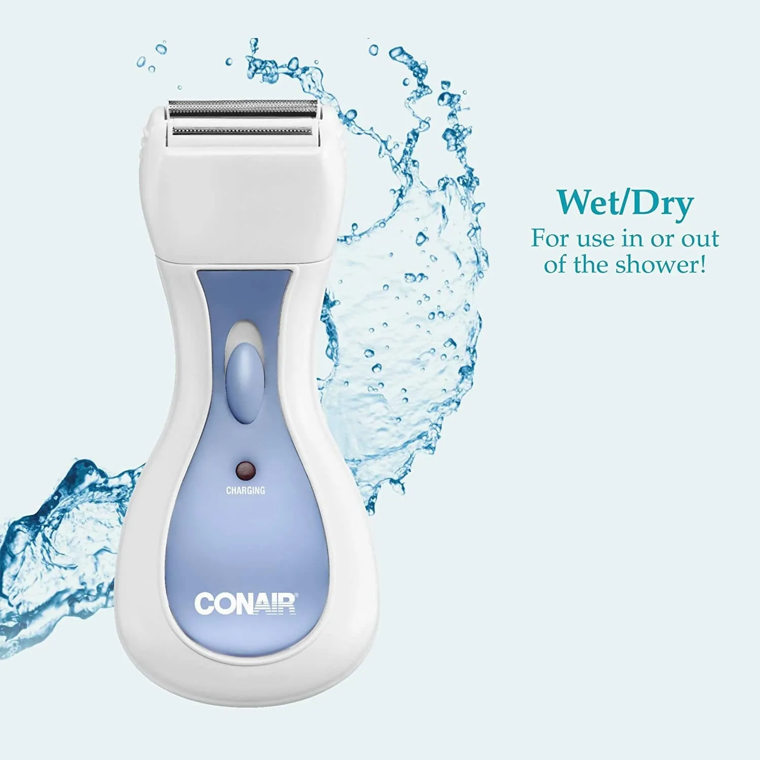 Conair Satiny Smooth All-in-One Ladies' Personal Groomer shaves legs and underarms, trim the bikini area, and even touch up eyebrows - LTGS40RCS