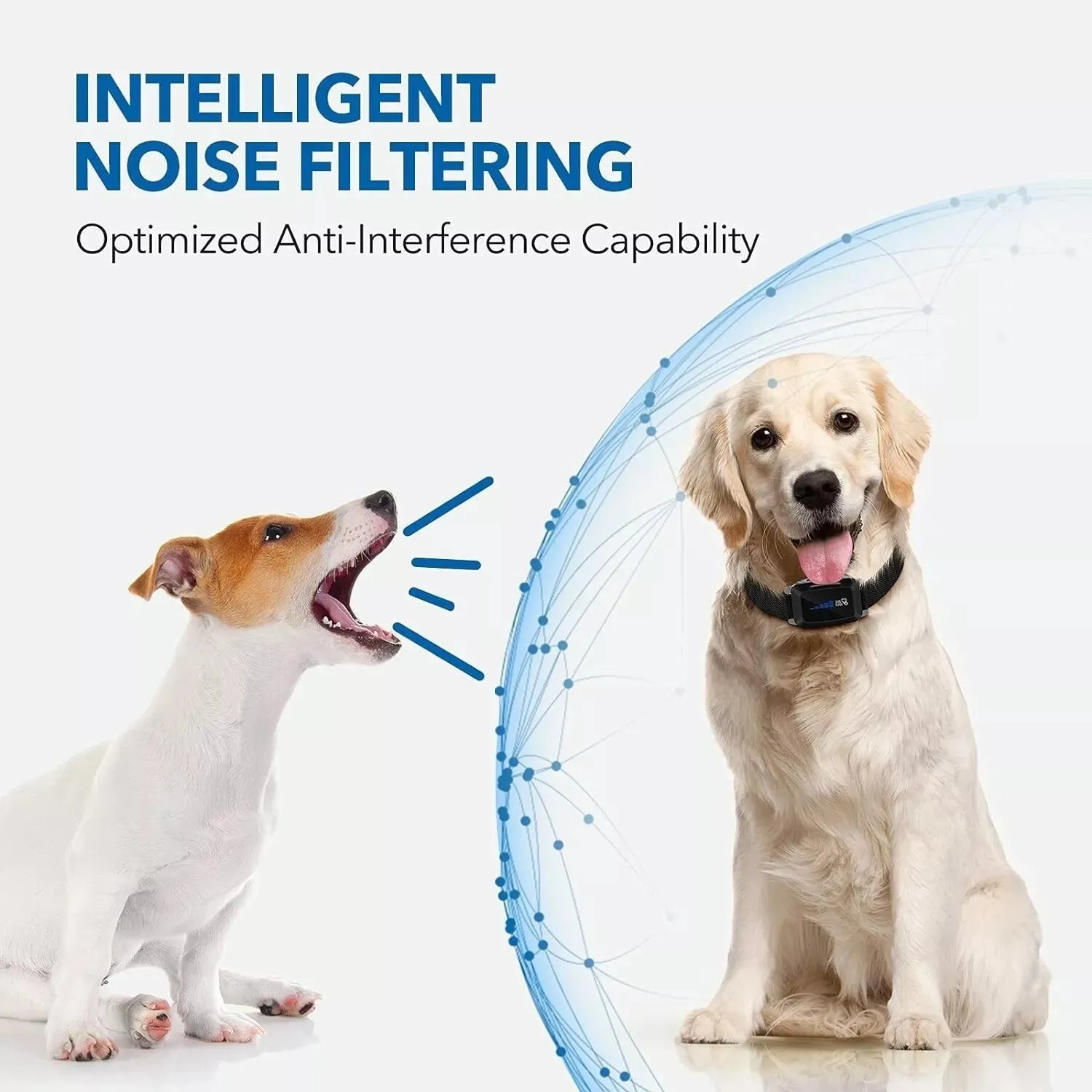 Dog Bark Collar Rechargeable with Intelligent Bark Control Vibration