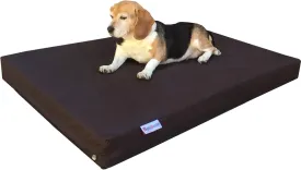 Dogbed4less Orthopedic Dog Bed with Memory Foam for Pet, Waterproof Liner with Durable Nylon and Bonus Antislip Microsuede External Covers (Ballistic in Seal Brown, Medium 37" Length X 27" Width)