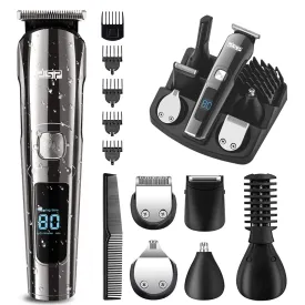 DSP® Facial Hair Trimmer for Men Electric Clippers and Grooming Sets for Pubic Hair Beard Nose Trimmer Kits USB Rechargeable IPX7 Waterproof