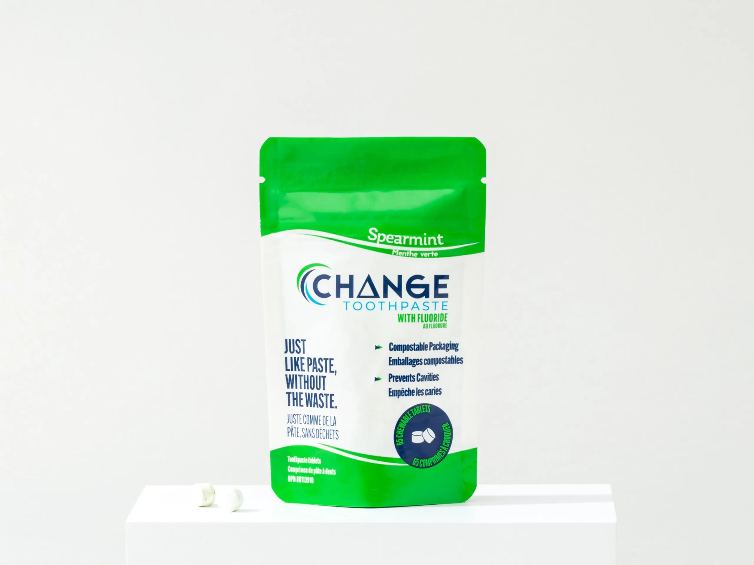 Fluoridated Toothpaste Tabs