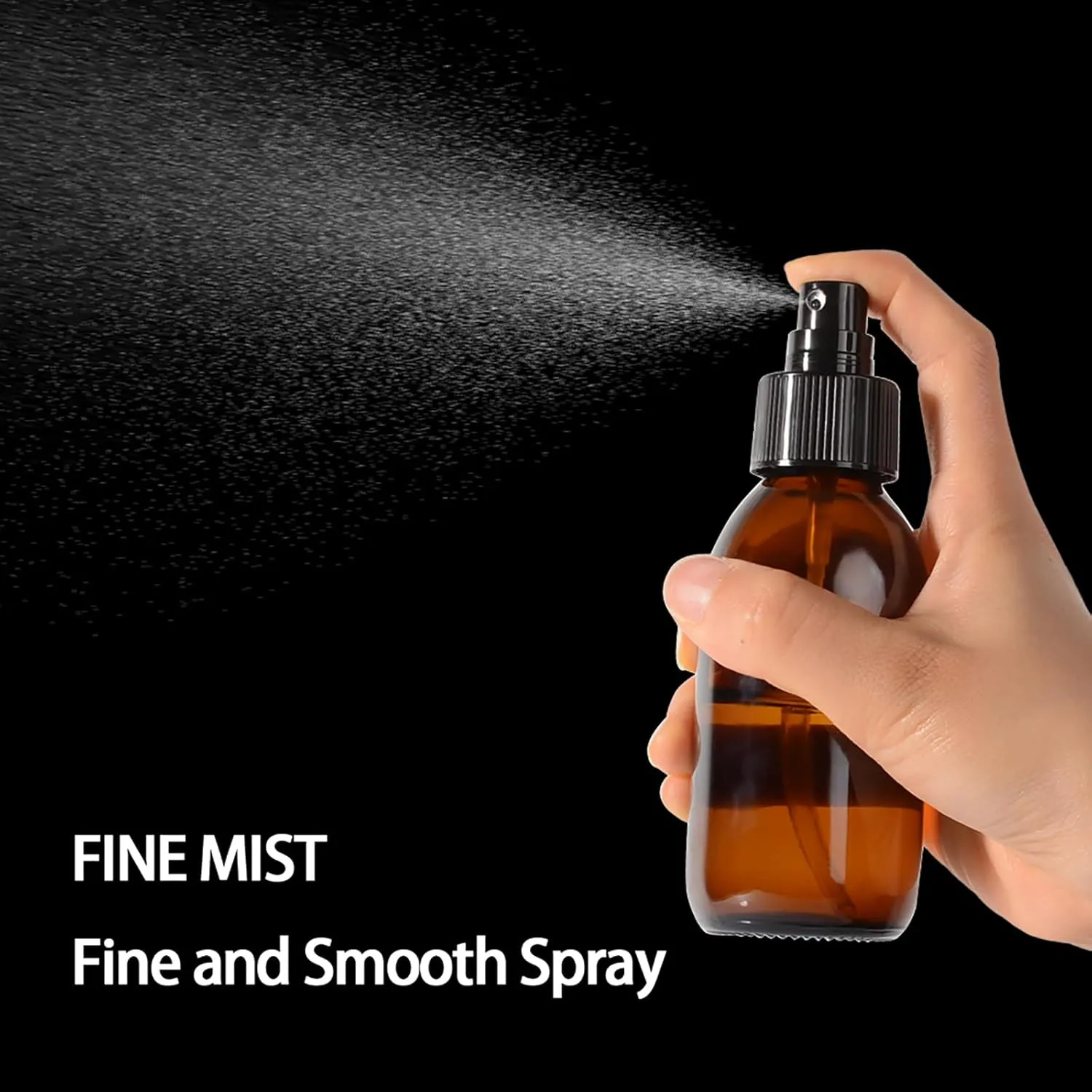 Glass Spray Bottles,4oz Refillable Empty Bottle for Hair, Essential Oil,Plants, Cleaning Solutions,Small Fine Mist Spray(12pack)