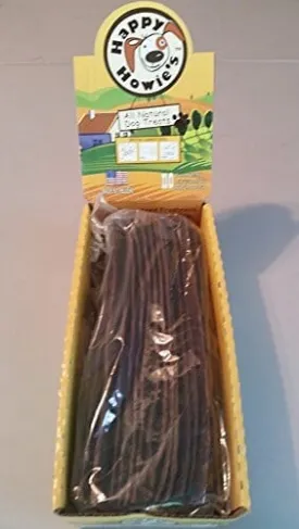 Happy Howie's Bulk Beef Jerky Dog Jerky Treats - 12 In - 40 Pieces