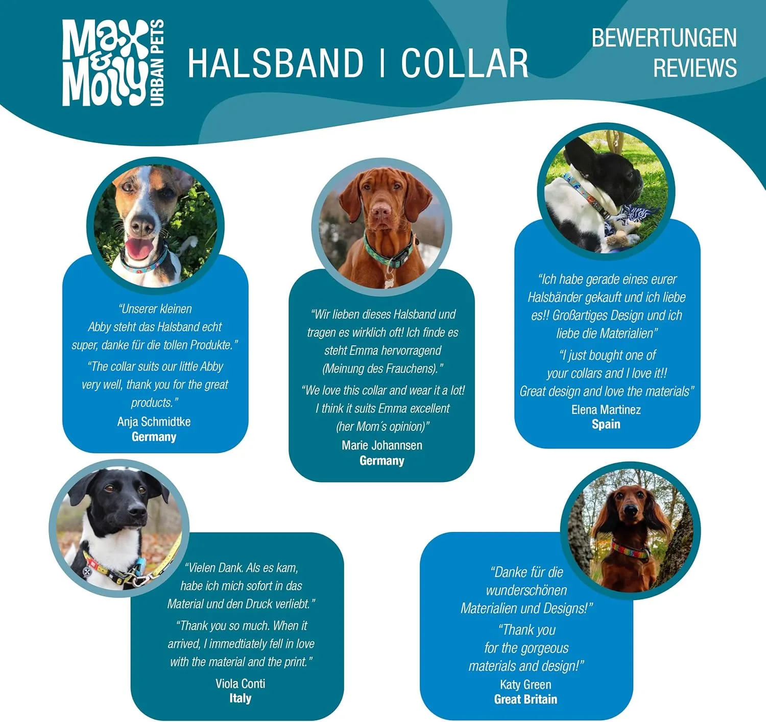 Max & Molly Smart ID Dog Collar with Gotcha! QR Safety Tag and Custom Pet Profile, Soft Padded Neoprene, Waterproof, Donuts, XS (9-14")