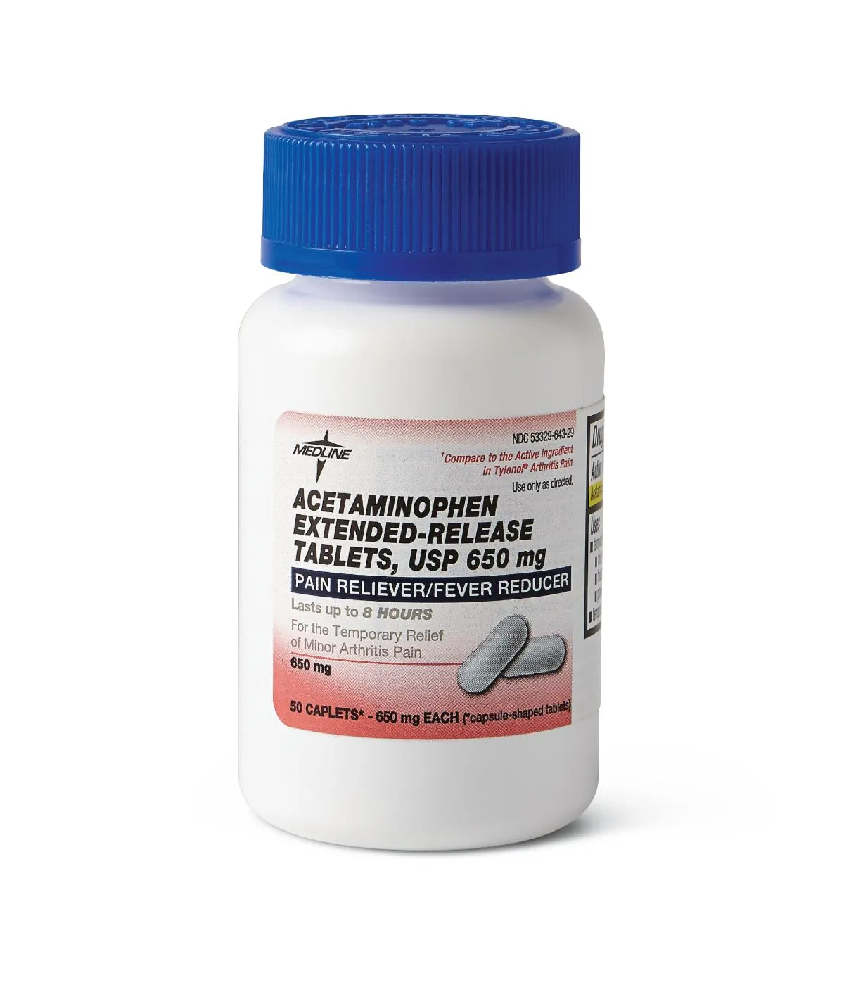 Medline Acetaminophen Extended-Release Caplets