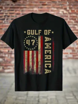 Mens Vintage Gulf of America Flag T-Shirt