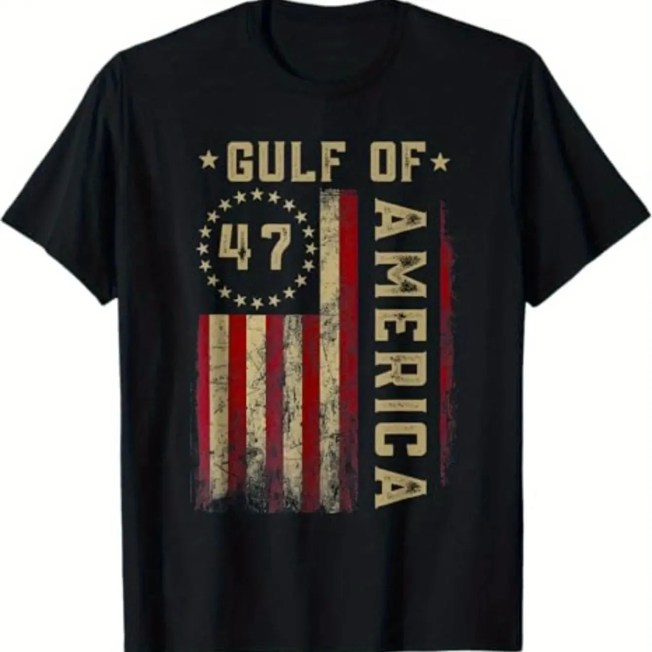 Mens Vintage Gulf of America Flag T-Shirt