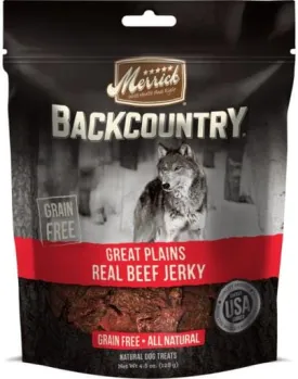 Merrick Treats Great Plains Real Beef Jerky Dog Jerky Treats - 4.5 oz Bag