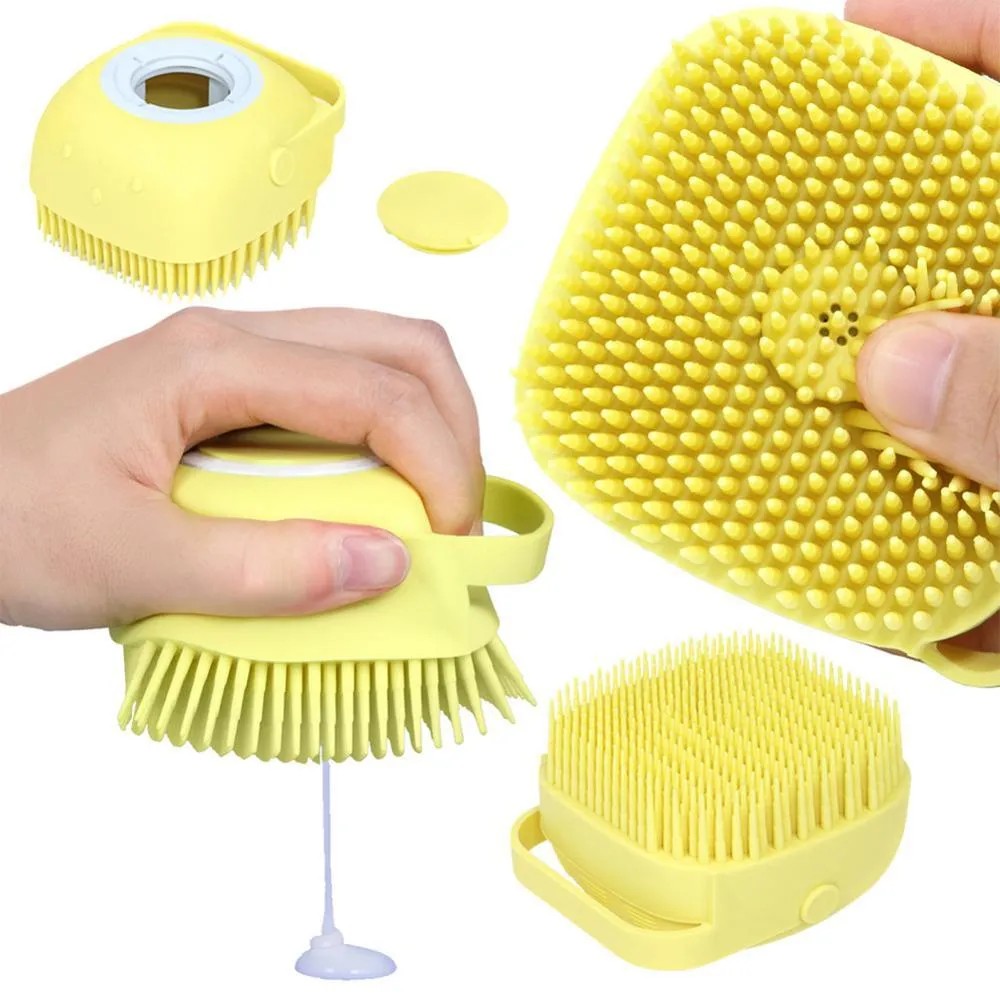 Multipurpose Silicone Bath Massage Soft Brush Pets and Other Usage