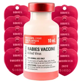 Nobivac 3 Rabies Vaccine Kit with Tags
