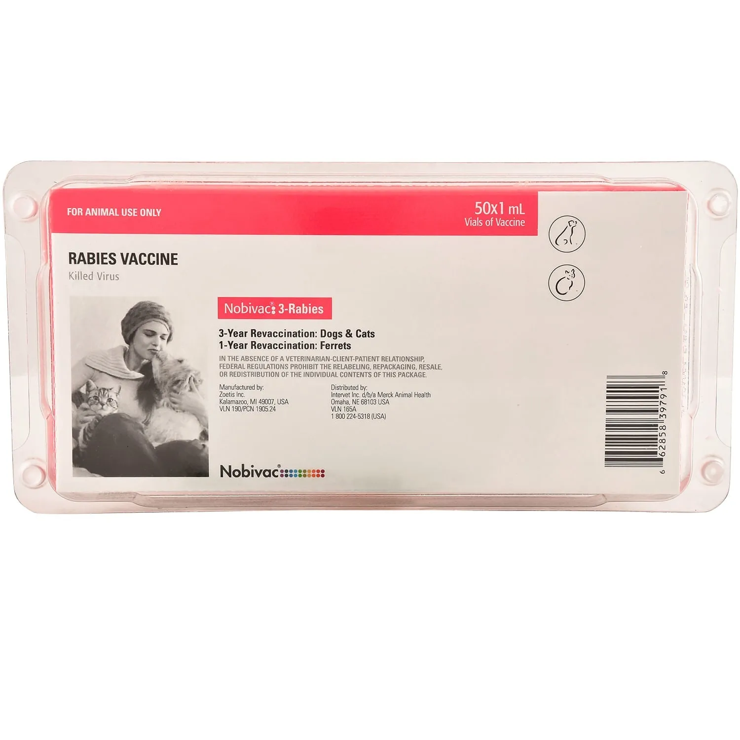 Nobivac 3 Rabies Vaccine (No Tags)