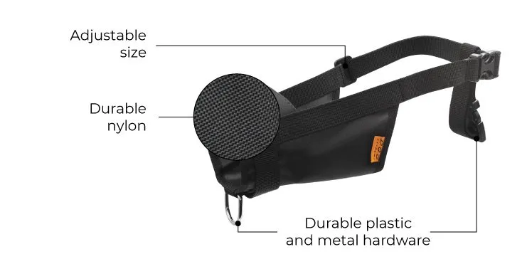 NYLON MUZZLE DOG EXTREME WITH D RING