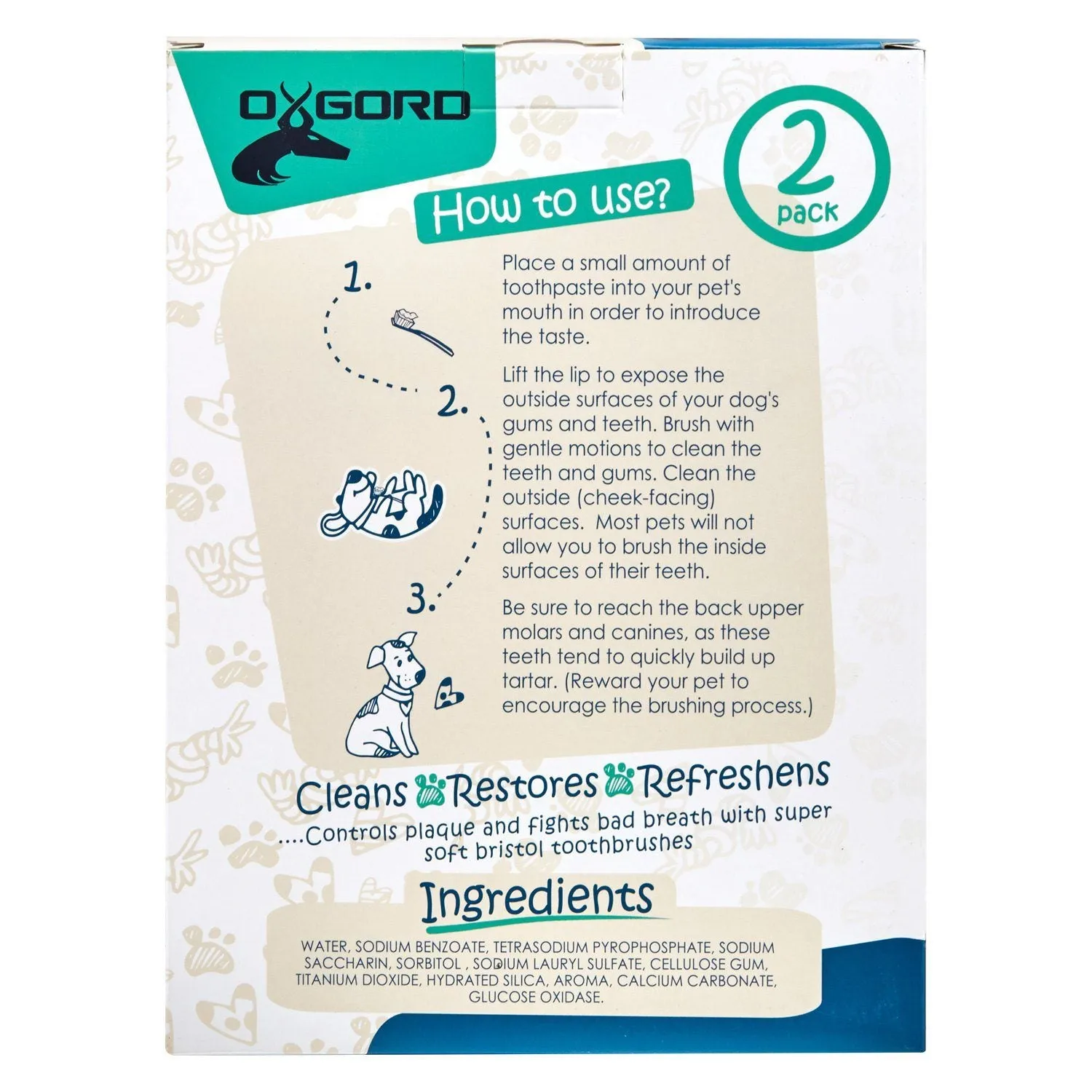 OxGord Oral Care Dental Kit for Dogs