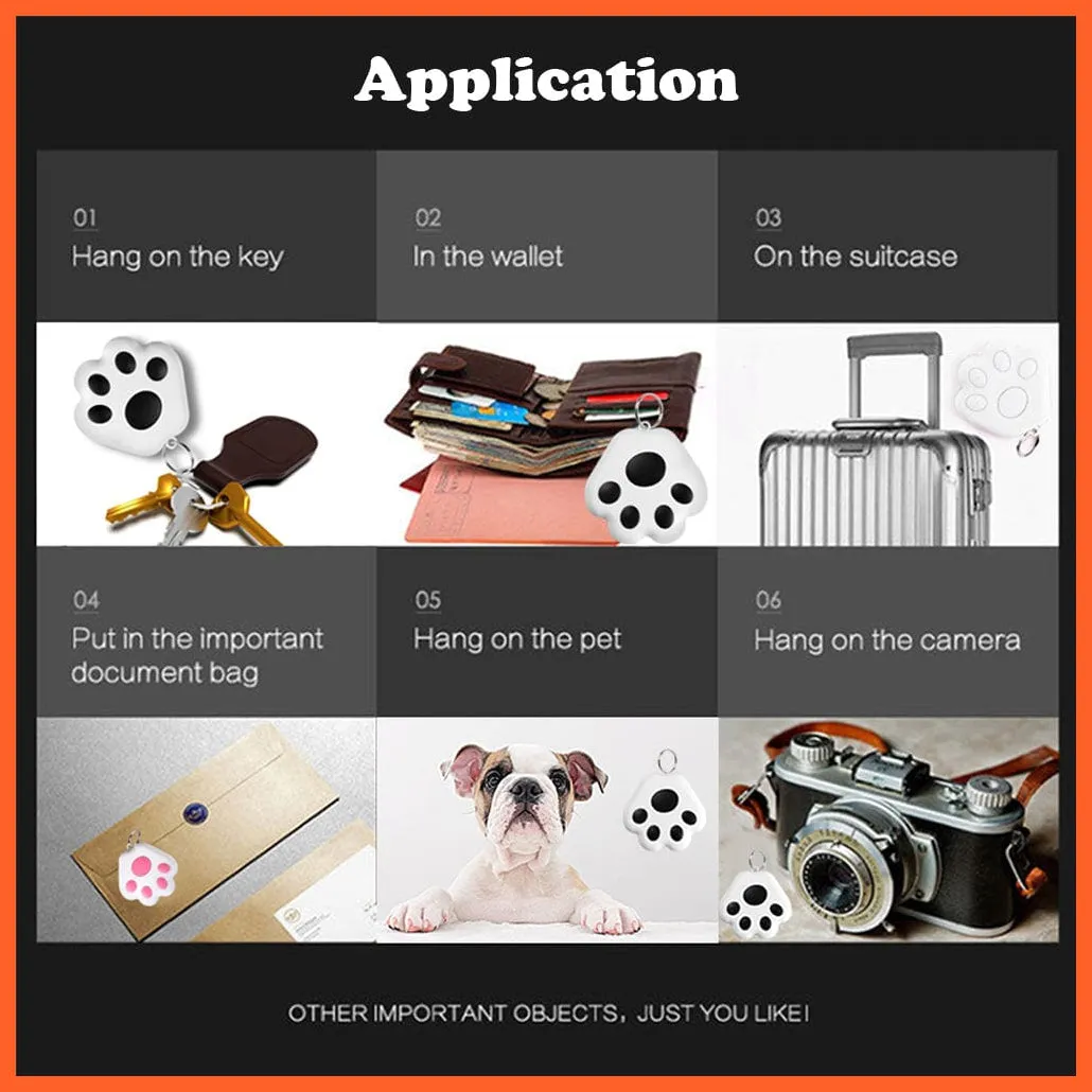 Pet Dog Gps Anti-Lost Alarm Wireless Bluetooth Tracker Car Wallet Key Collar Accessories