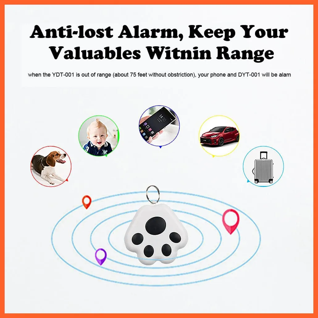 Pet Dog Gps Anti-Lost Alarm Wireless Bluetooth Tracker Car Wallet Key Collar Accessories