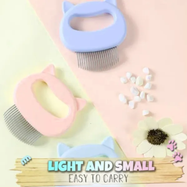 Pet Hair Removal Massaging Shell Comb