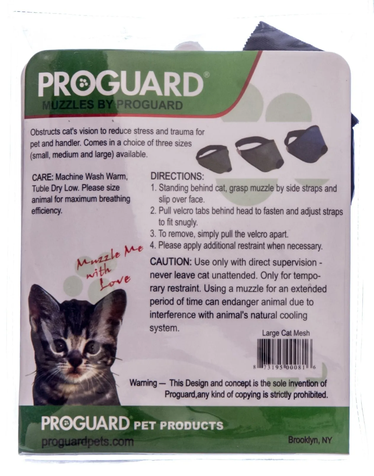 ProGuard Mesh Cat Muzzle