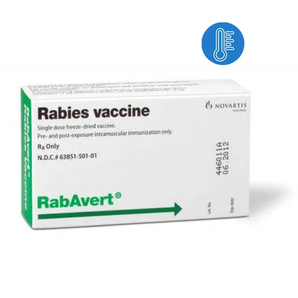 Rabavert Rabies Vaccine Single-Dose Indicated for All Age Groups **Refrigerated Product