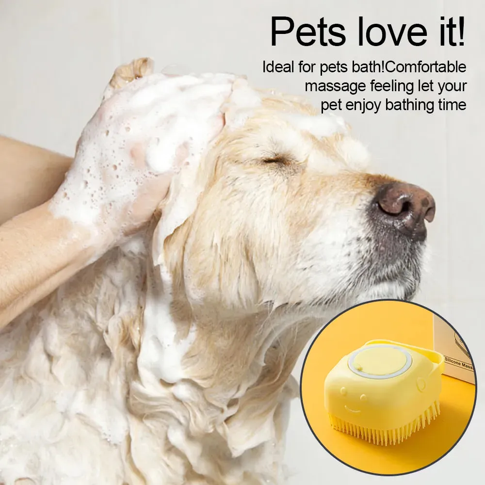 Silicone Pet Grooming Massage Brush