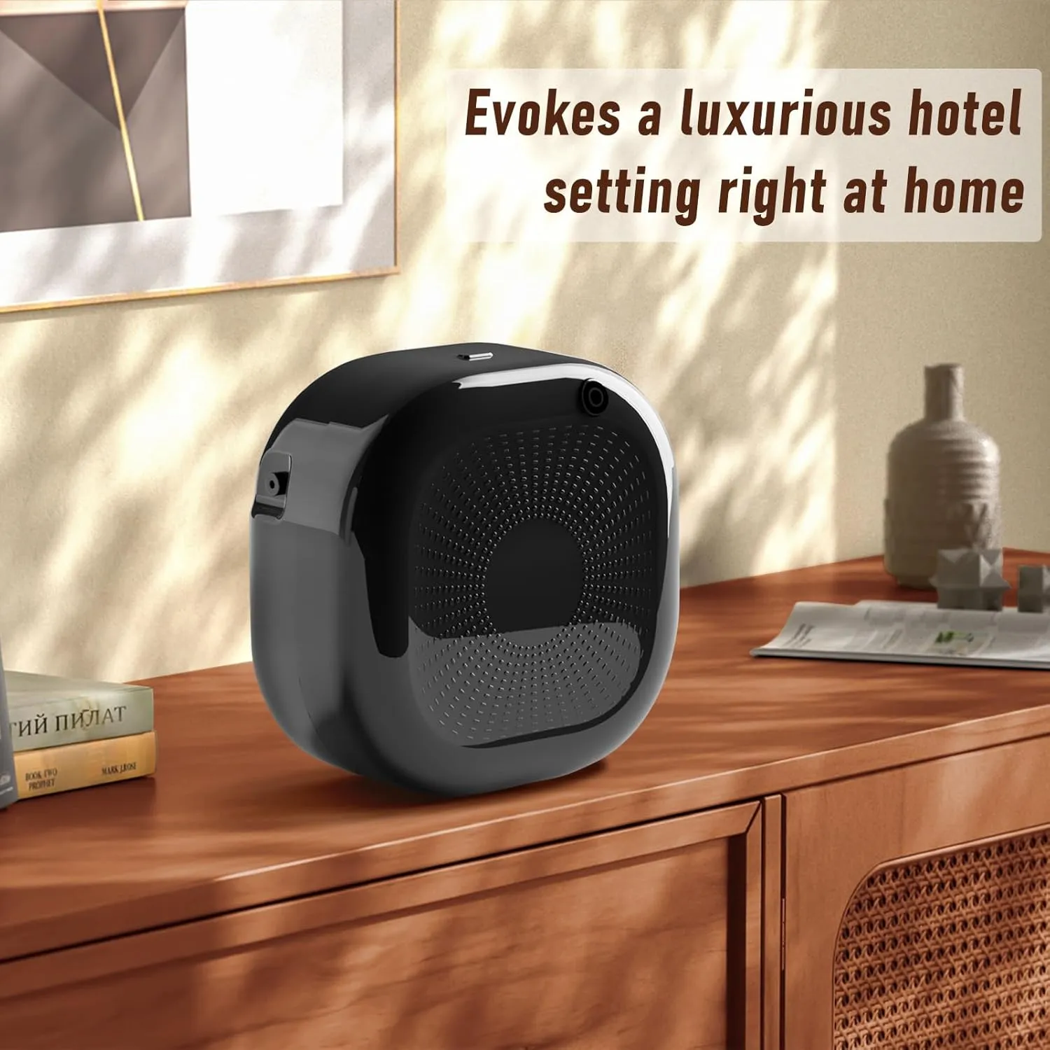 Smart Scent Air Machine for Home, Hotel Collection Diffuser, Bluetooth Waterless Diffuser with Cold Air Technology - 500ML, HVAC Scent Diffuser for Large Room, Offices, Hotel and Spa (Black)