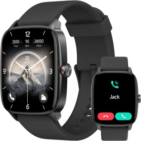 Smart Watch for Men Women, Bluetooth Calling, AI Built-in, IP68 Waterproof, Fitness Tracker, Sleep Monitoring, 1.85'' DIY Dial, 100  Sports Modes, 7 Days Battery, Compatible with Android & iPhones