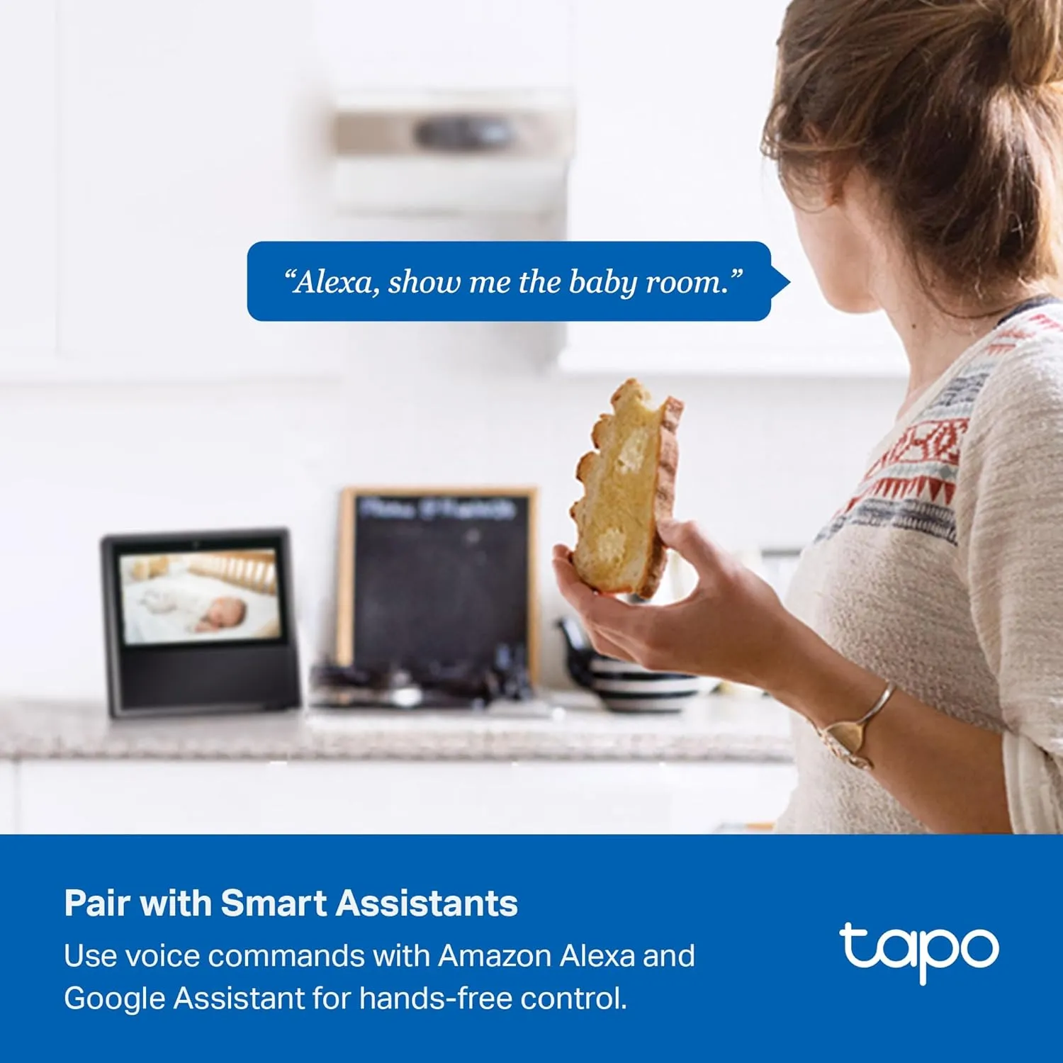 Tapo 3K 5MP Indoor Security Camera for Baby Monitor, Pet Camera w/Smart Motion Tracking, 360 Pan/Tilt, IR Night Vision for Home Security, Works w/Alexa & Google, RoomCam 3K 360