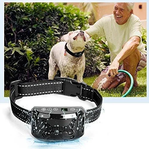 Tebaba Dog Bark Collar - No Bark Collar - Stop Barking with Beep/Vibration/Harmless Shock, Rechargeable and Waterproof Humane No Bark Control for Small Medium and Large Dog