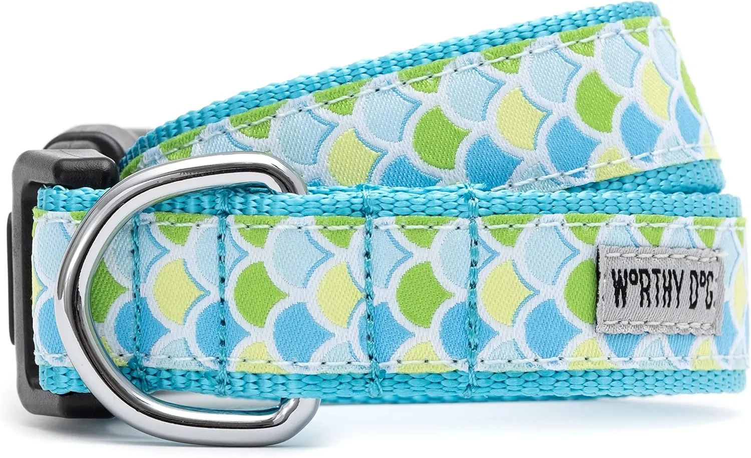The Worthy Dog's Mermaid Collar Blue Large