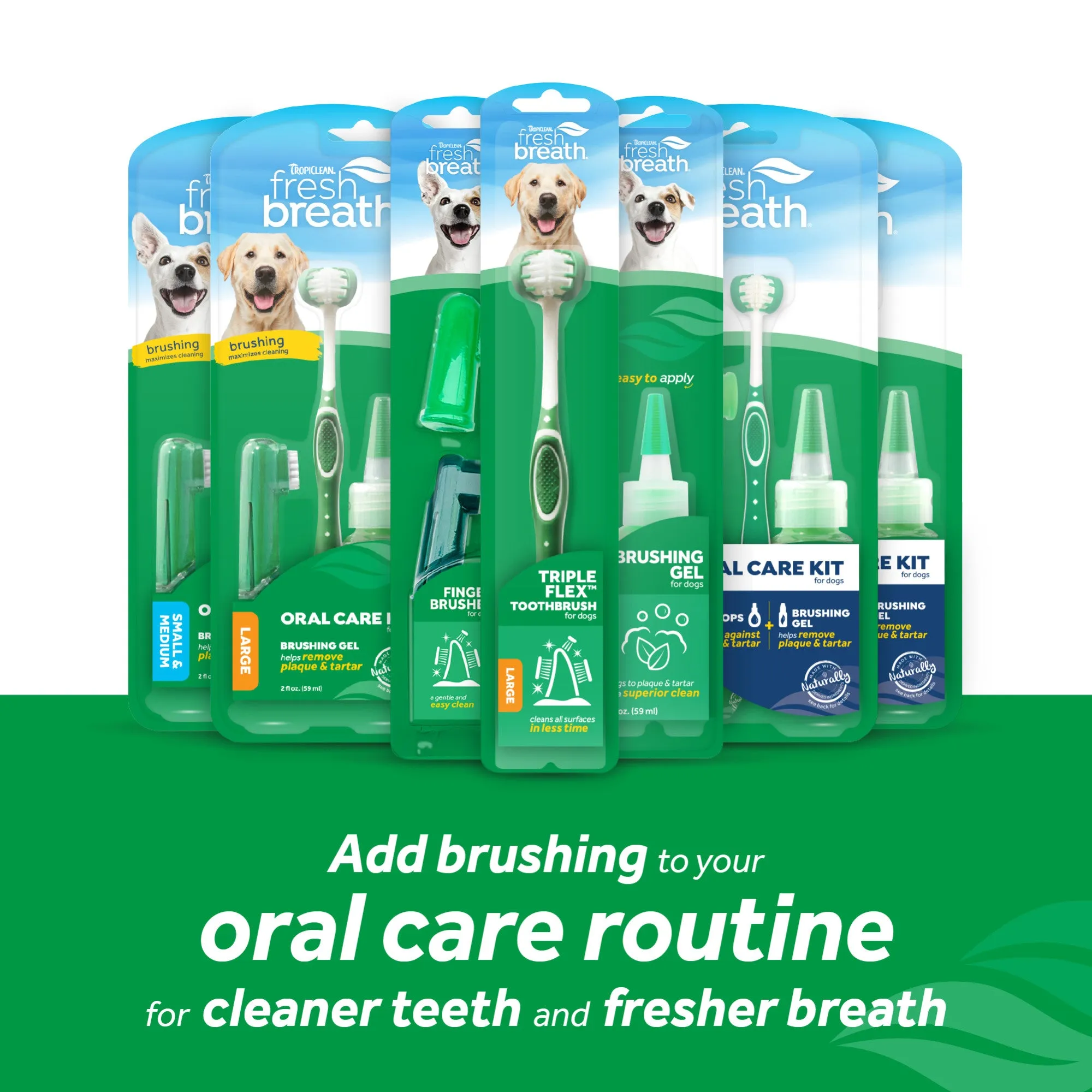 TropiClean Fresh Breath Oral Care Kit Dog
