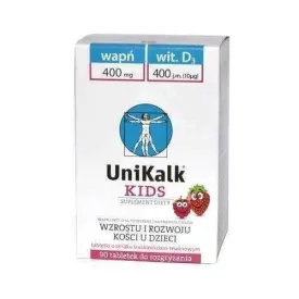 UniKalk Kids tablets chewing x 90 pieces, calcium and vitamin d