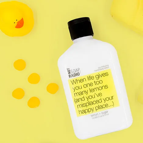 When life gives you one too many lemons (and you've misplaced your happy place...) <b>hand/body lotion</b>