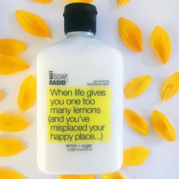 When life gives you one too many lemons (and you've misplaced your happy place...) <b>hand/body lotion</b>