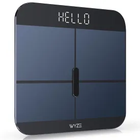WYZE Smart Scale X for Body Weight, Digital Bathroom Scale for BMI, Body Fat, Water and Muscle, Heart Rate Monitor, Body Composition Analyzer for People, Baby, Pet, 400 Lb, Blue